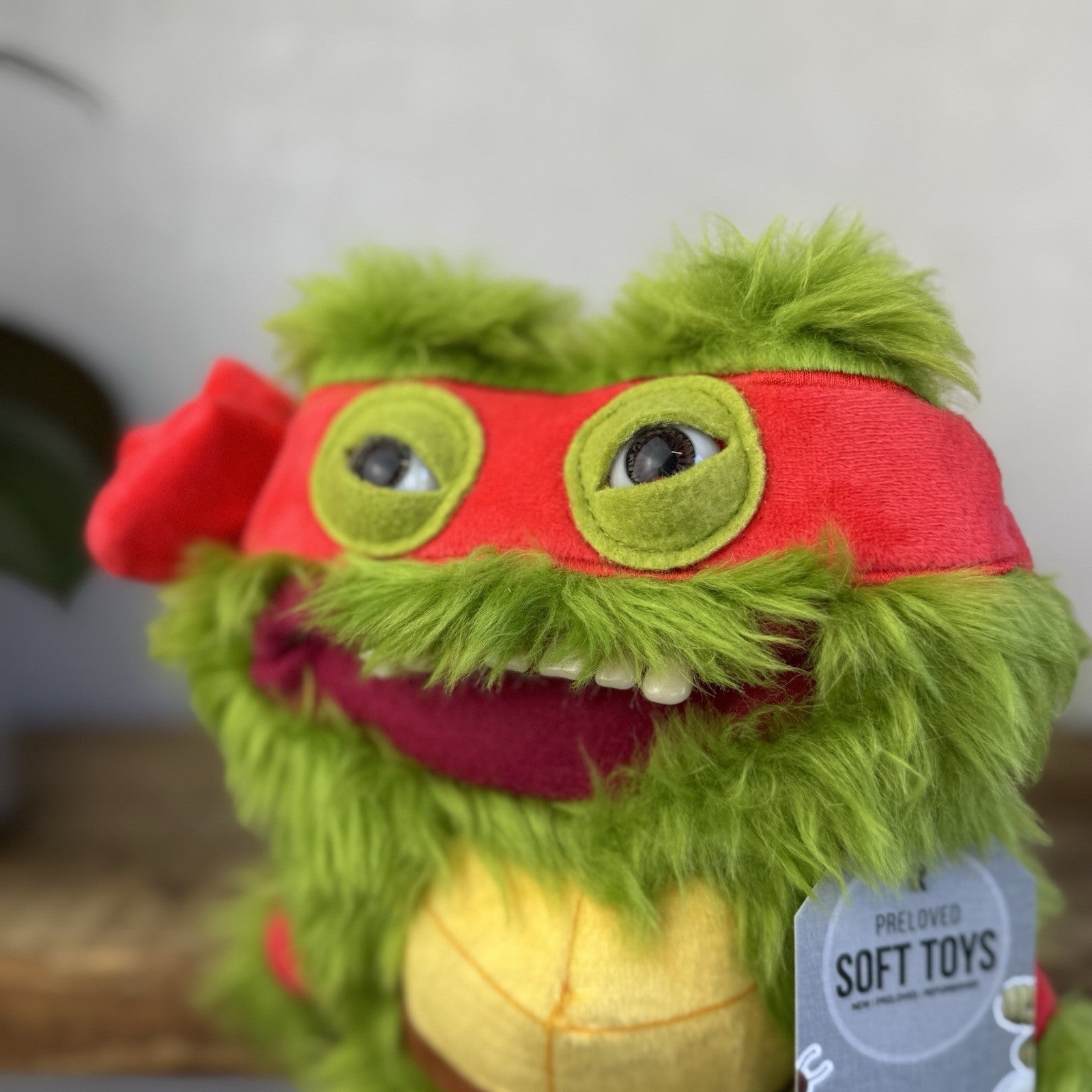 Fuggler Teenage Mutant Ninja Turtle Raphael Plush Funny Ugly Monster Collectible