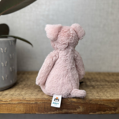 Jellycat Small Bashful Pig - Small Light Pink Piglet Beanie Soft Toy 8”