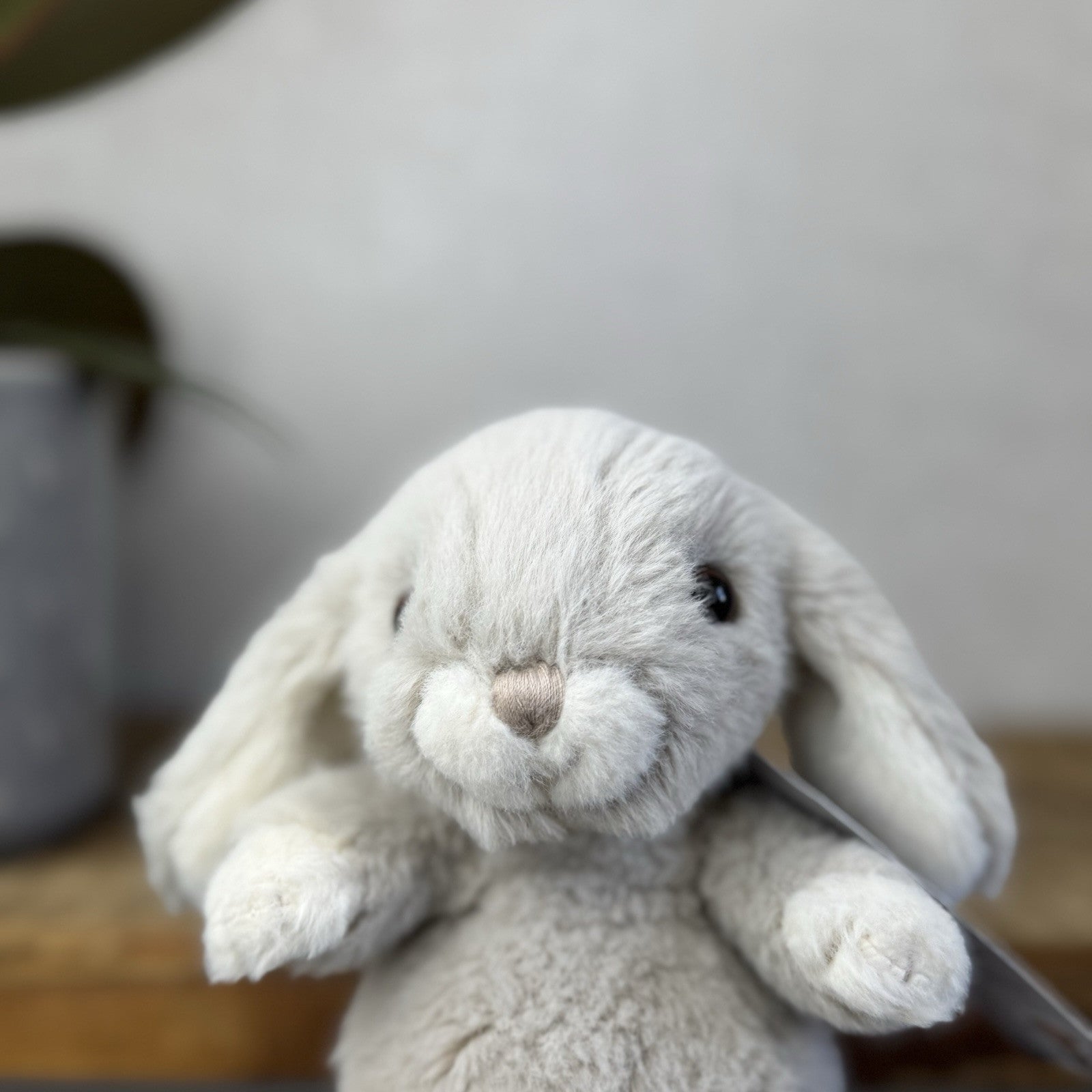 Barbara Bukowski Bears - Kanini Bunny Rabbit - Small Beanie Bunny Rabbit Grey 5"