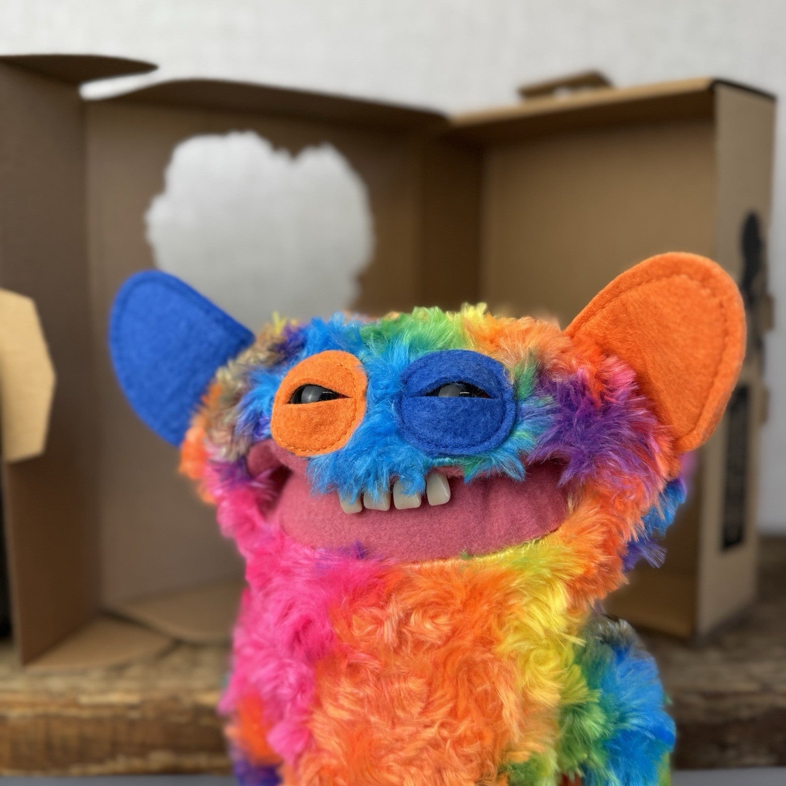 Fuggler Funny Ugly Monster Snuggler Edition Rainbow Grin Grin Snuggler With Box
