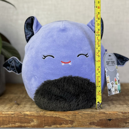 Squishmallow Jody The Purple Bat, Black/Puprle Bat Squish Small Spooky Cute 7.5"