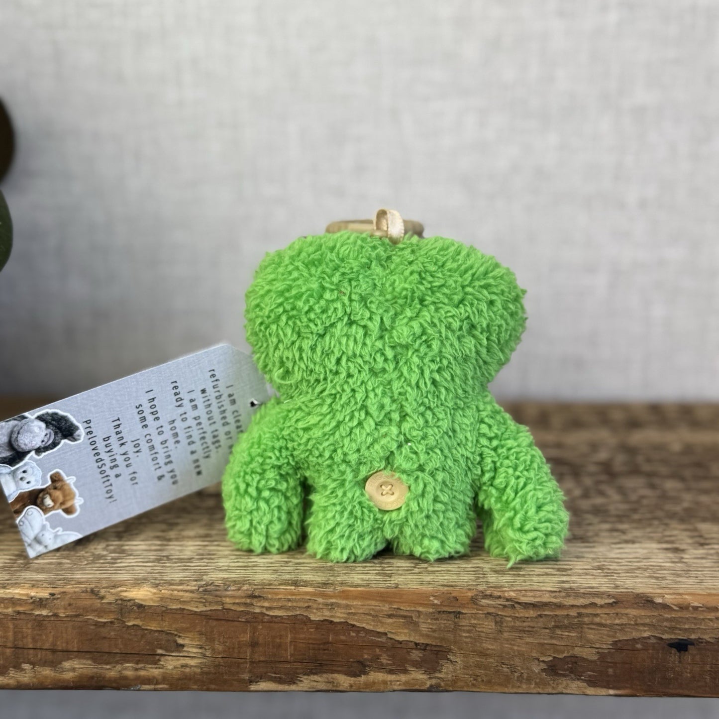 Fuggler Green Squidge Small Keyring  - Funny Ugly Monster Keyring Collectible