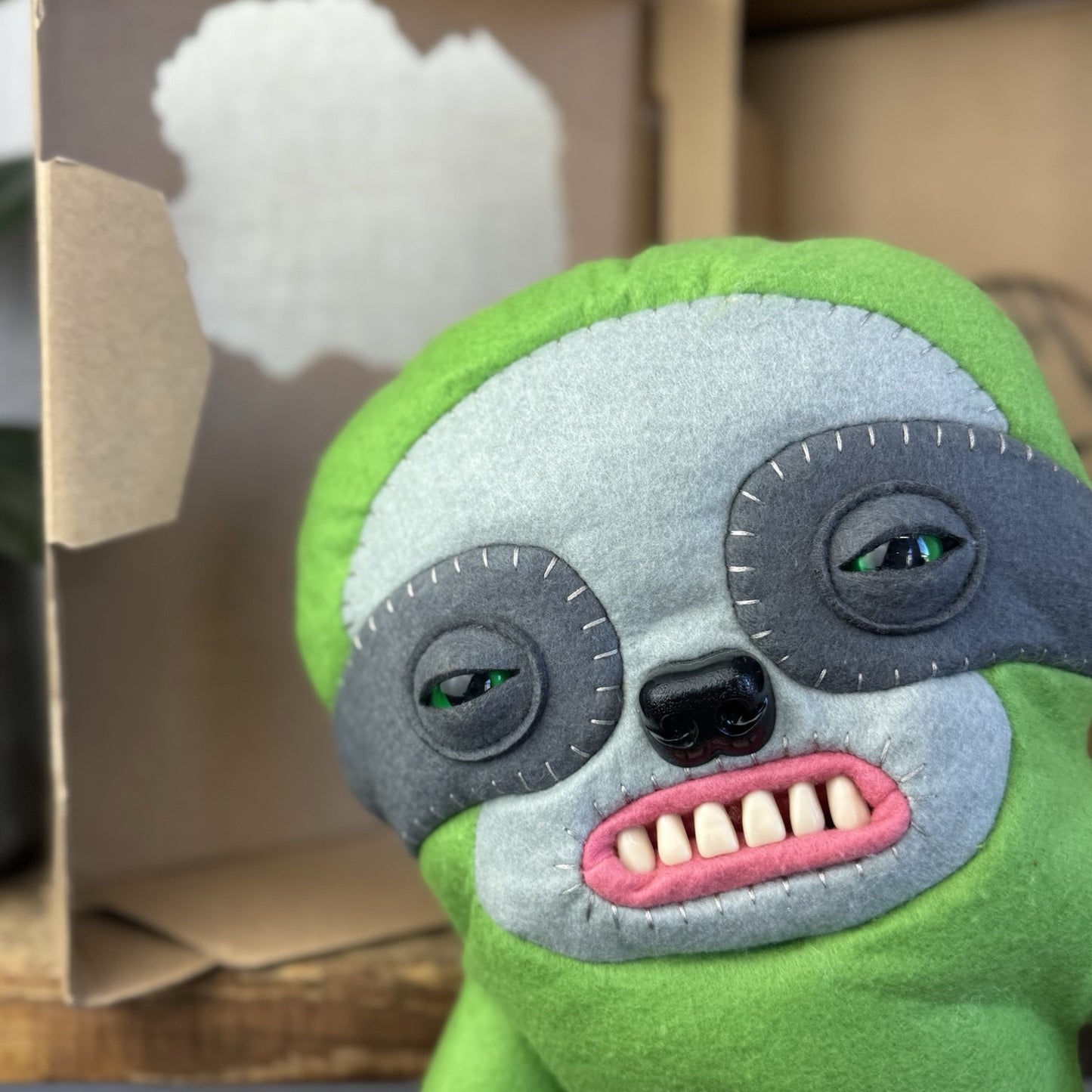 Fuggler Sickening Sloth - Large Green Sloth Funny Ugly Monster With Box Large 