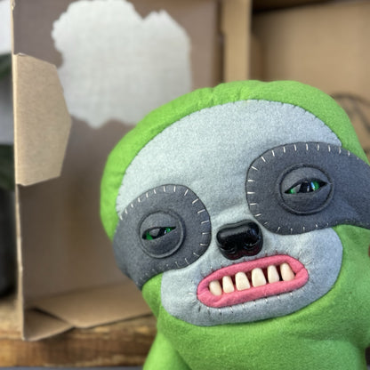 Fuggler Sickening Sloth - Large Green Sloth Funny Ugly Monster With Box Large 