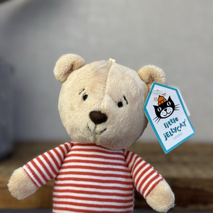 Jellycat Bibble Bear - New With Tags - Bear With Red Top & Booties 9"