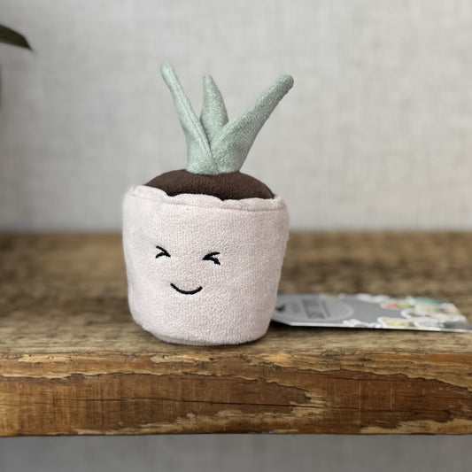 Jellycat Silly Seedling Laughing - Small Seedling Plant Pot Plush Display 4"