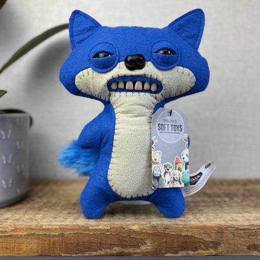 Fuggler Funny Ugly Monster Suspicious Fox - Blue Suspicious Fox Blue Fluffy Tail