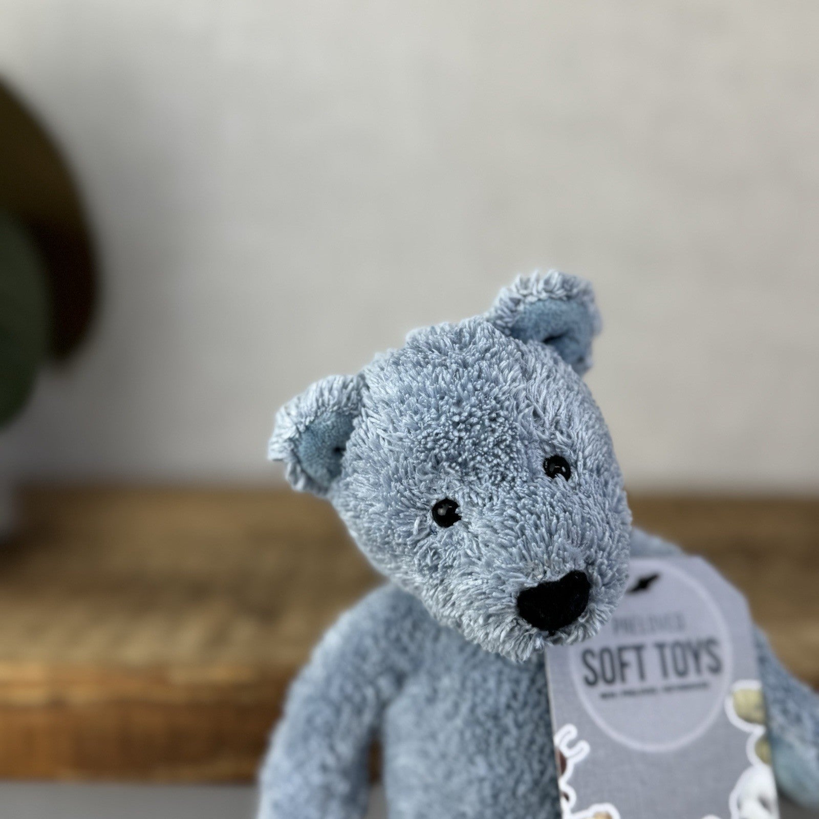 Jellycat Lil Slackajack Blue Bear Baby Slackajack Textured Blue Slackajack 8”