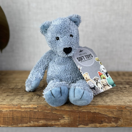 Jellycat Lil Slackajack Blue Bear Baby Slackajack Textured Blue Slackajack 8”