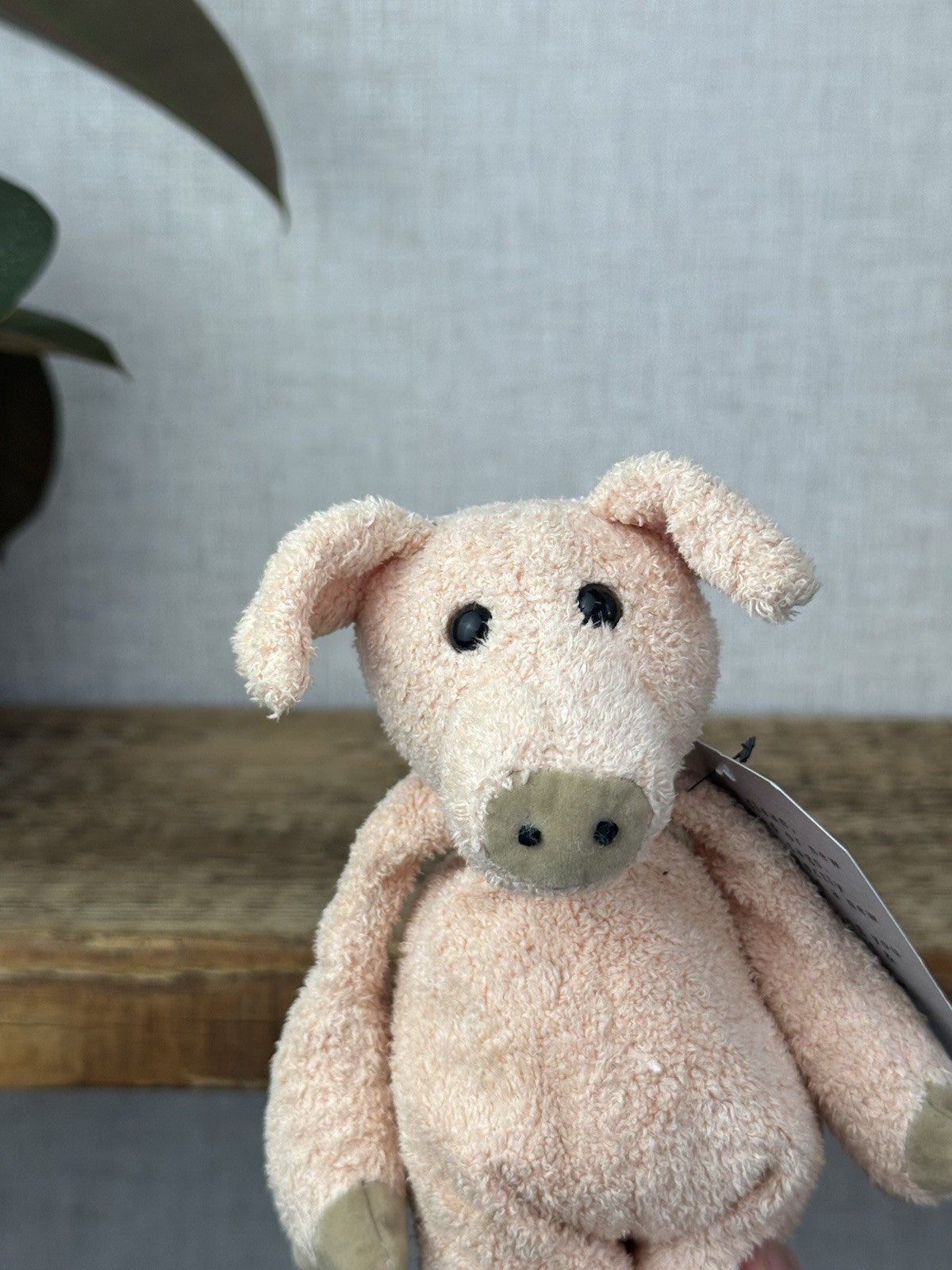 Jellycat Baby Bunglie Pig - Tiny Bunglie Pink Pig Vintage Old Collectible 7”