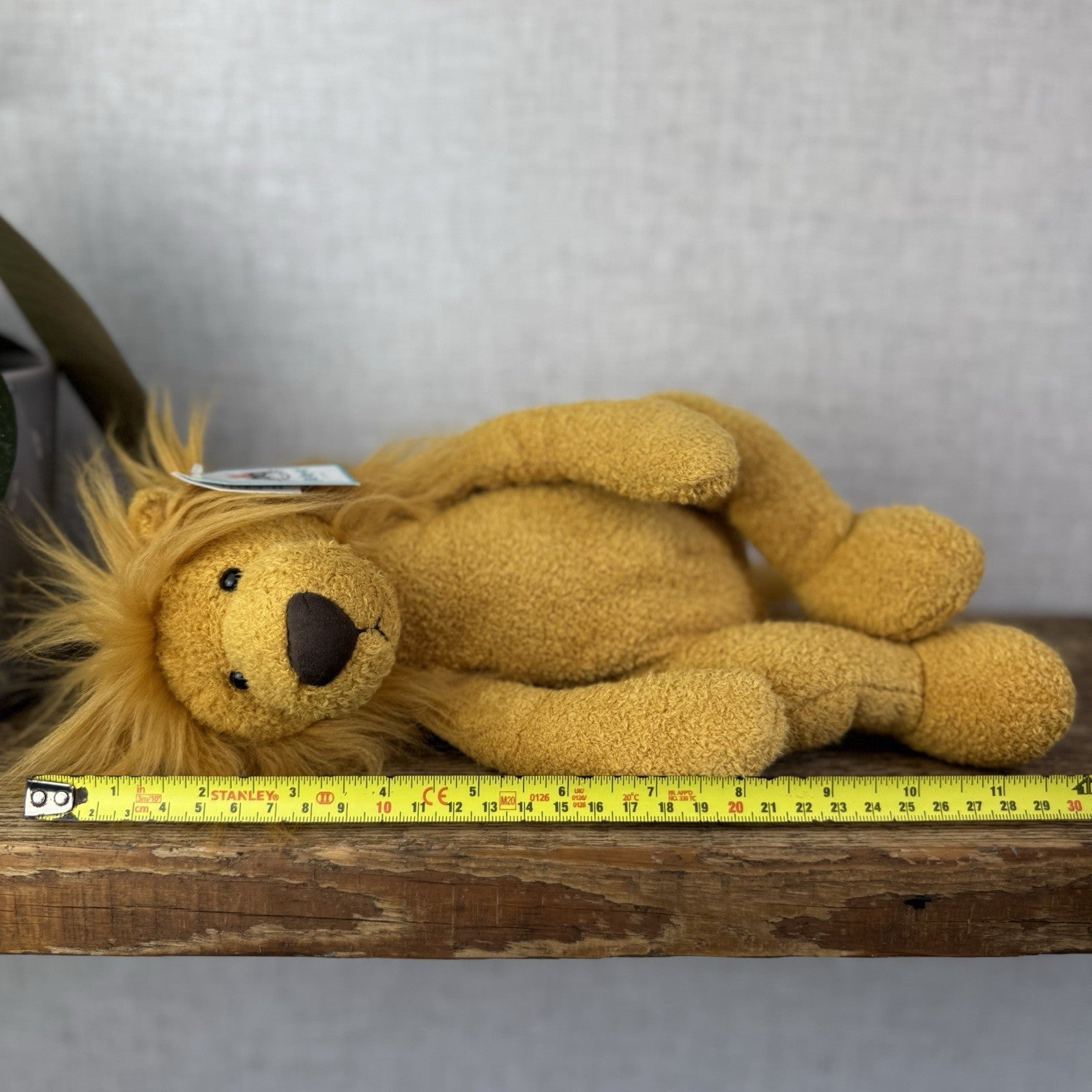 Jellycat Medium Pelhamby Lion - Pristine Retired Jellycat Lion Soft Toy 12" NWT