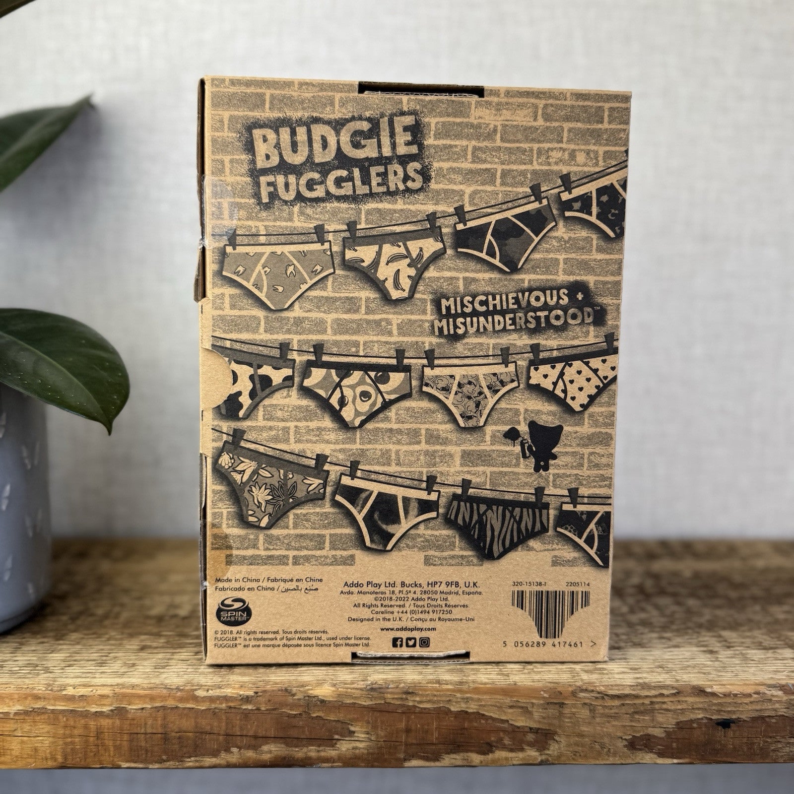 Fuggler Budgie Fuggler - Annoyed Alien Heart Underpants 3 eyed Fuggler With Box 