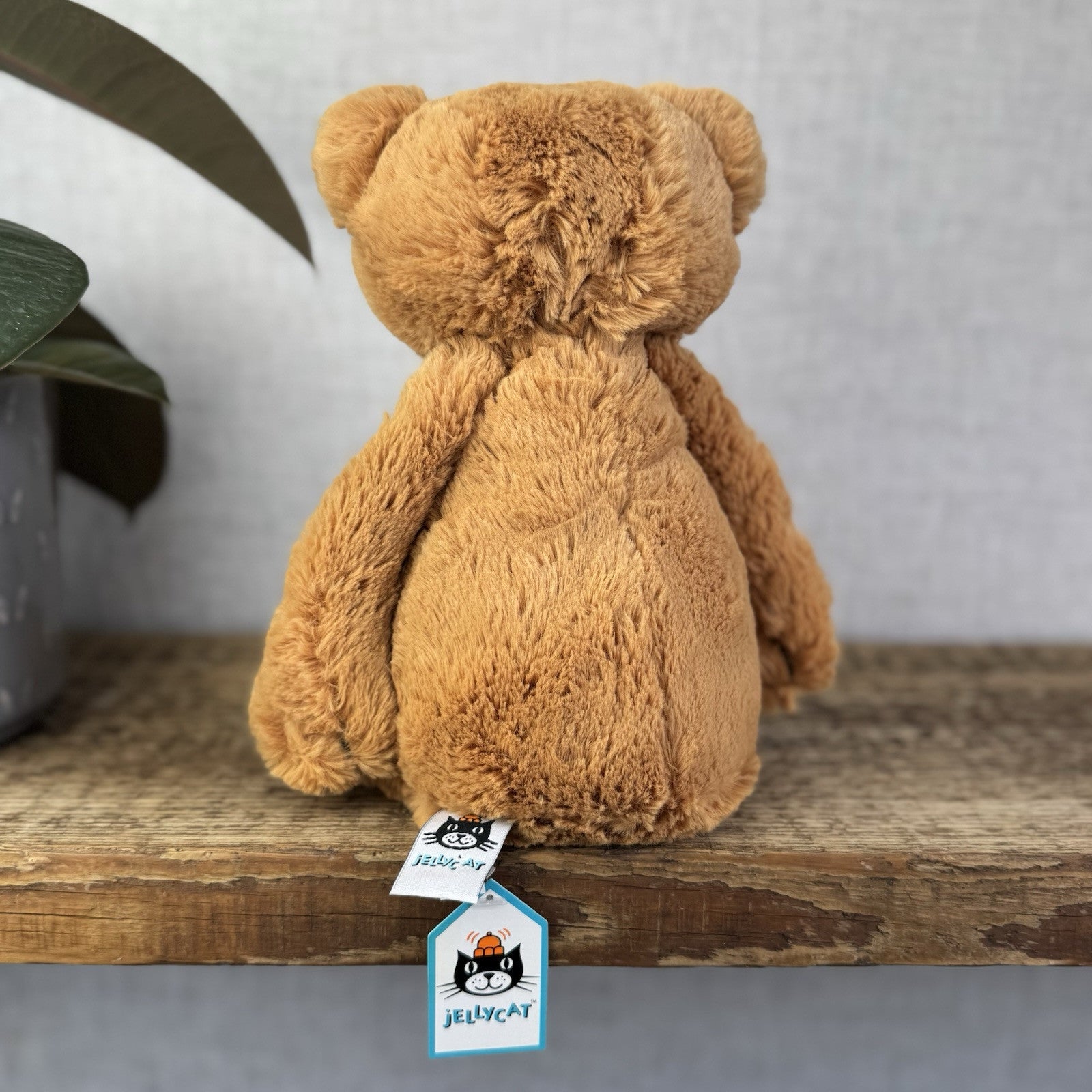 Jellycat Bashful Bear - Medium Brown Bashful Bear - Retired Bear With Tags 12”