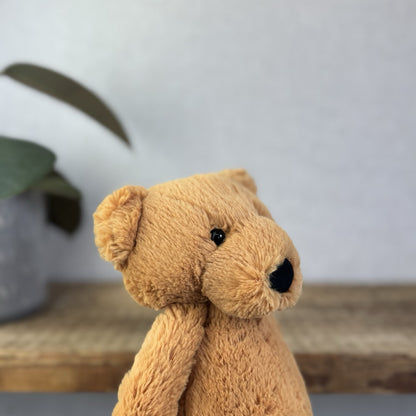 Jellycat Bashful Bear - Medium Brown Bashful Bear - Retired Bear With Tags 12”