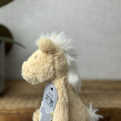 Jellycat Small Bashful Pony - Small Honey Light Brown Pony Horse Soft Toy 8