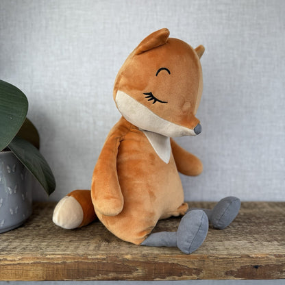 Jellycat Large Sleepee Fox - Large Velour Orange Fox Super Soft Retired Rare 16”