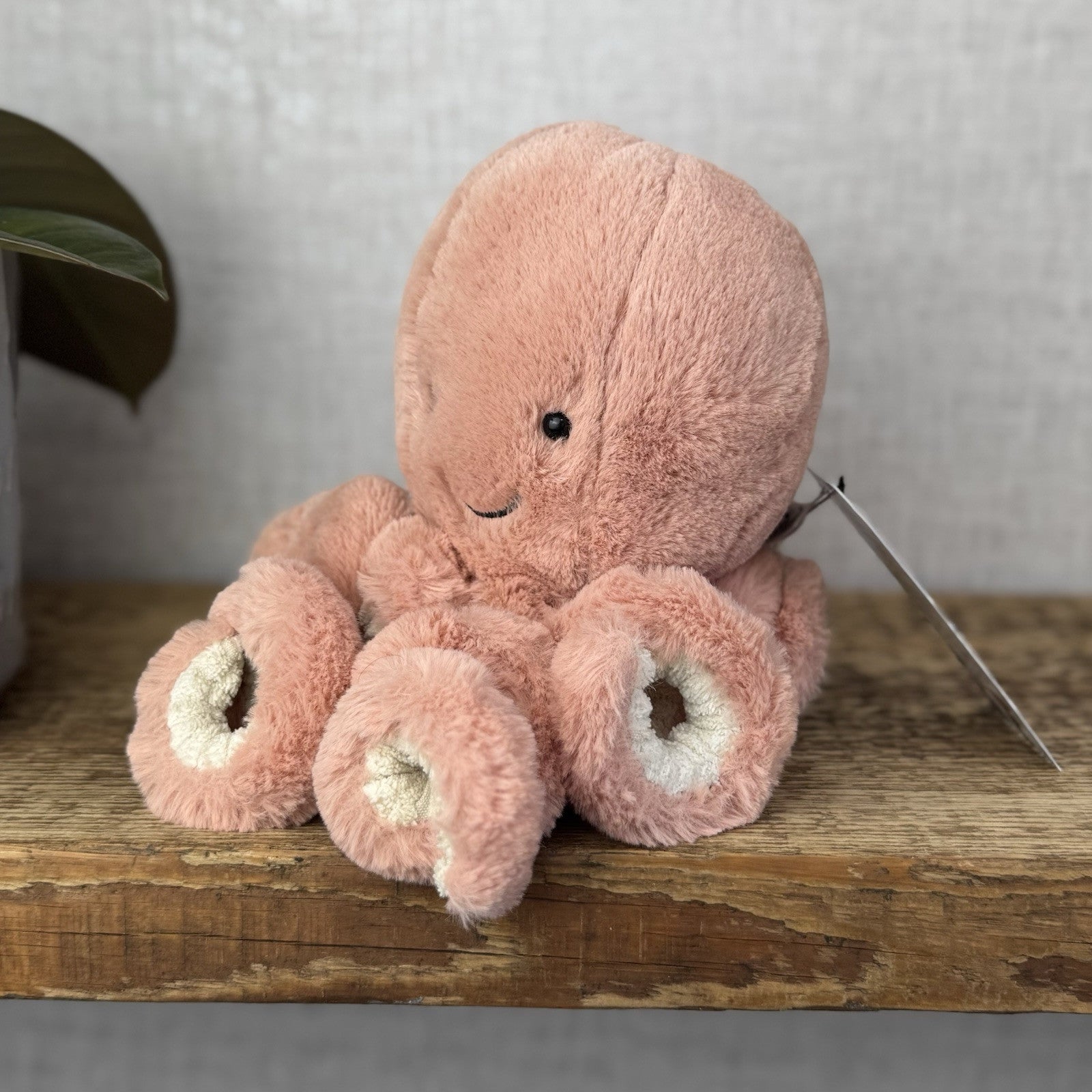 Jellycat Odell Octopus - Small Pink Octopus Plush Beanie Small Toy 10"