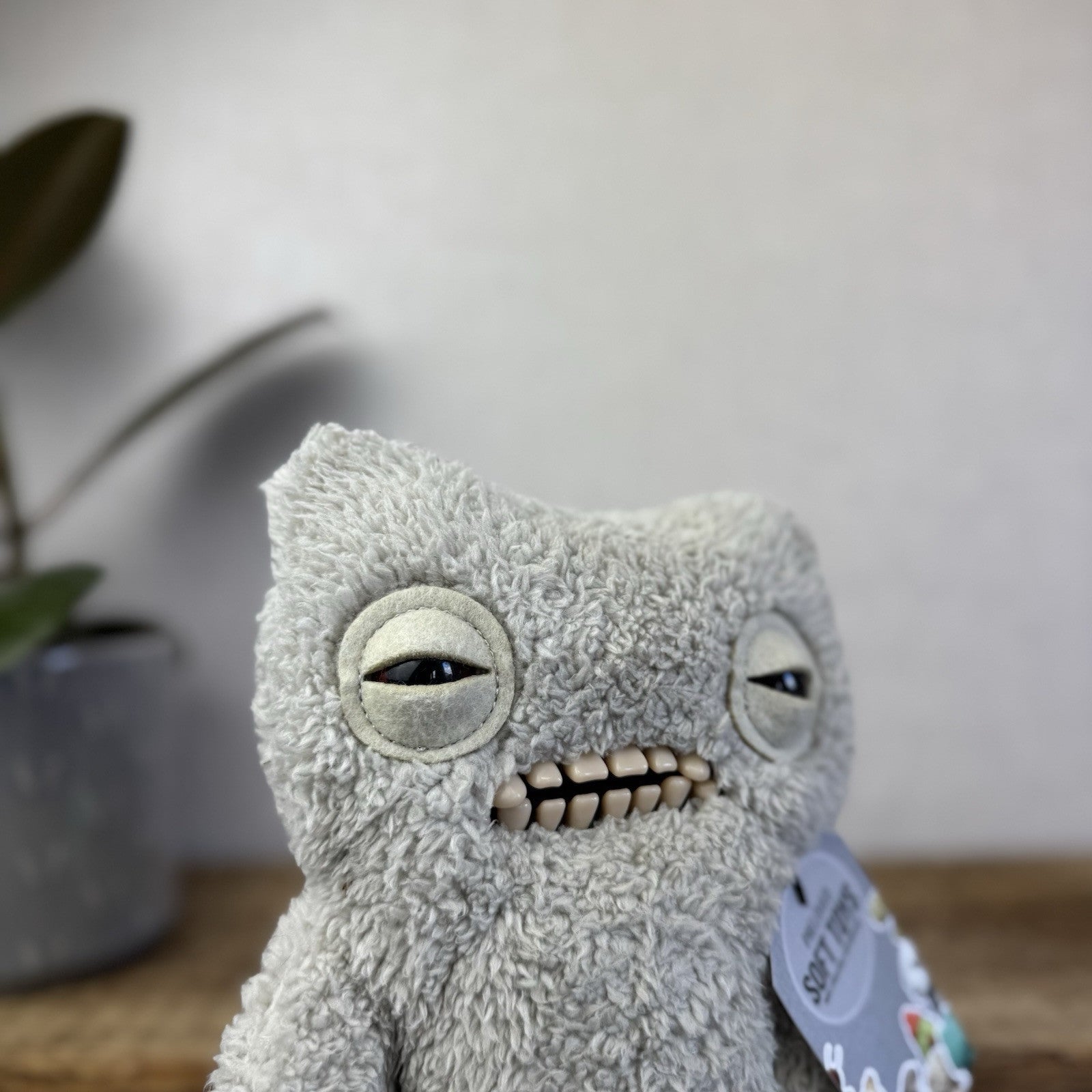 Fuggler Funny Ugly Monster Snuggler Edition - Munch Much Grey Snuggler Rare Soft