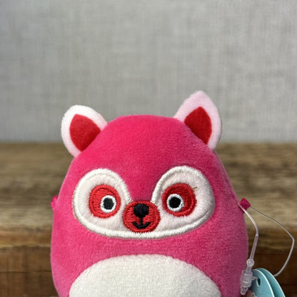 Squishmallow Micromallow Lucia The Lemur Tiny Red Lemur With Tags 2.5"