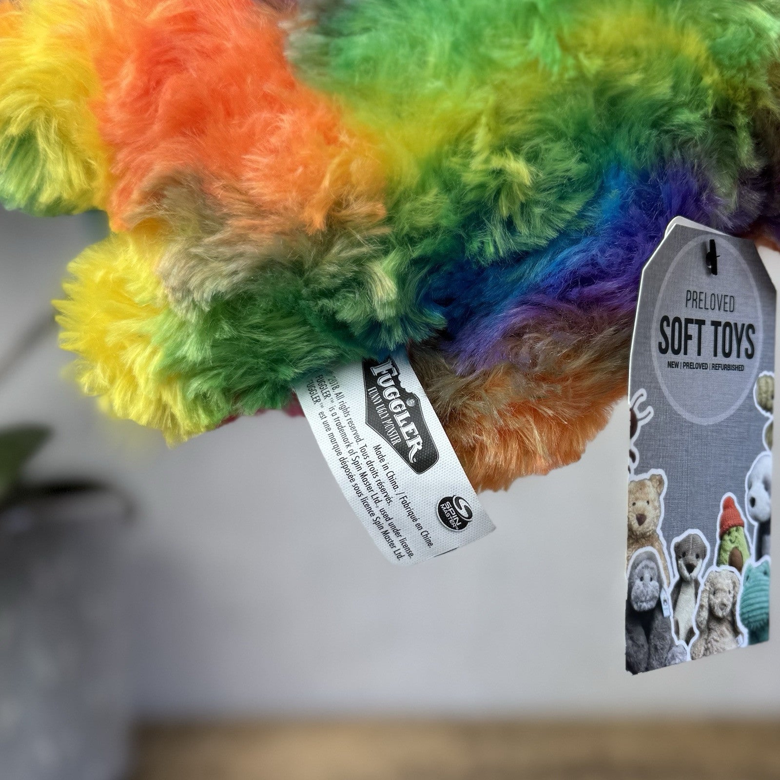 Fuggler Funny Ugly Monster - Laboratory Misfits Rainbow Grin Grin Snuggler  (2)