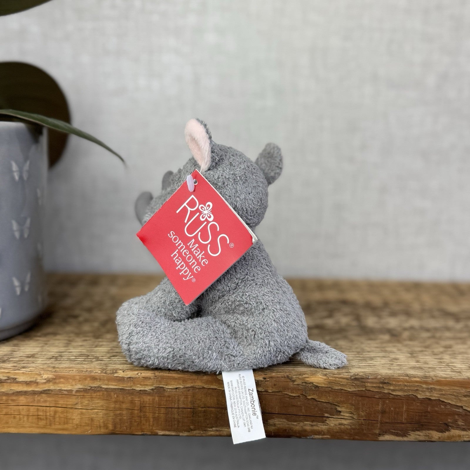Russ Berrie Luv Pets Rhino - Small Beanie Rhino Soft Toy Plush With Tags 5"