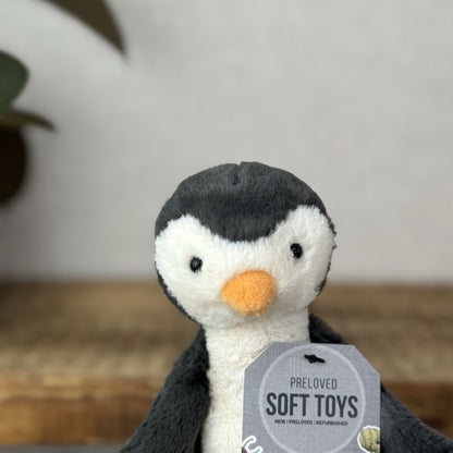 Jellycat Small Bashful Penguin - Small Retired Standing Penguin Grey - 8”