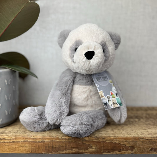 Jellycat Medium Buckley Panda - Snugglet Panda - Grey & White Beanie Panda 14”