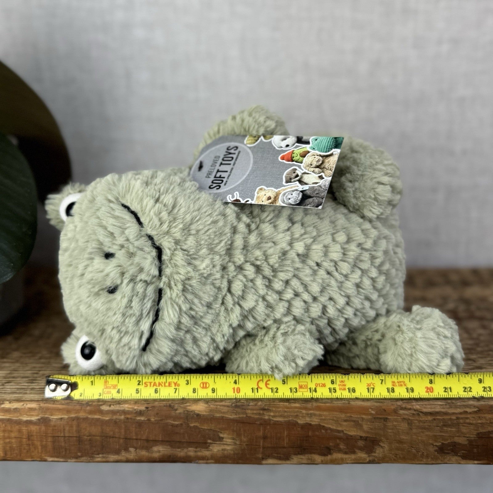 Jellycat Flumpie Frog - Jellycat Green Textured Chubby Frog Plush Beanie 8"
