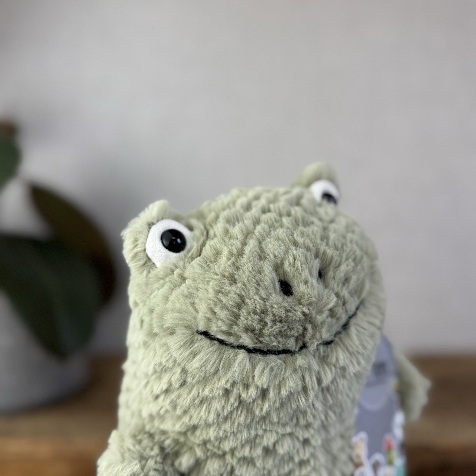 Jellycat Flumpie Frog - Jellycat Green Textured Chubby Frog Plush Beanie 8"