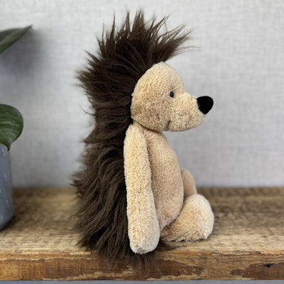 Jellycat Medium Bashful Hedgehog - Fluffy Beanie Woodland Hedgehog 12"