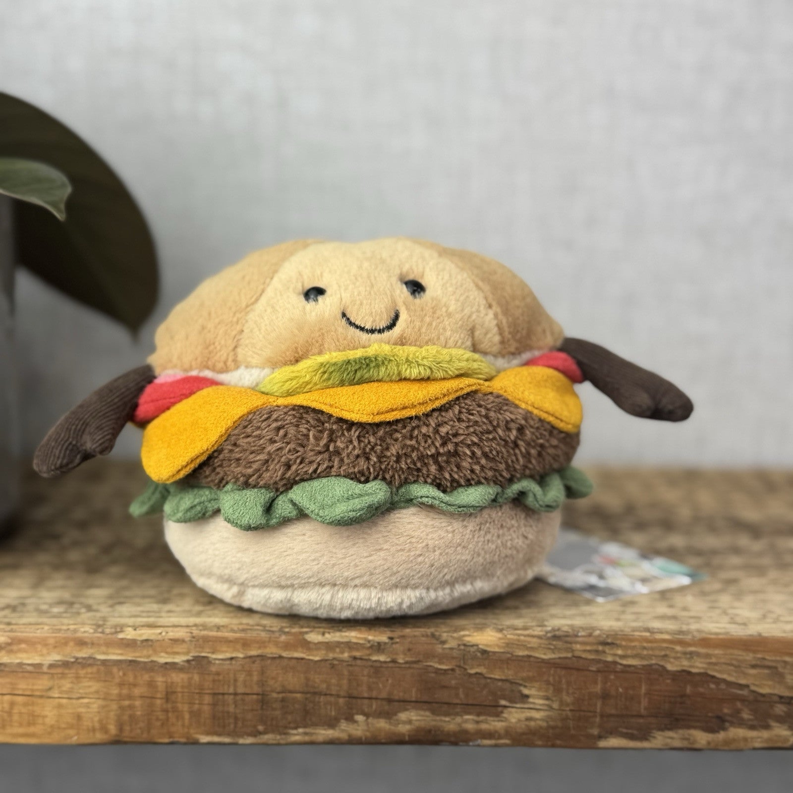 Jellycat Amuseable Burger Plush Soft Toy Food - Burger Beanie Plush Collectible
