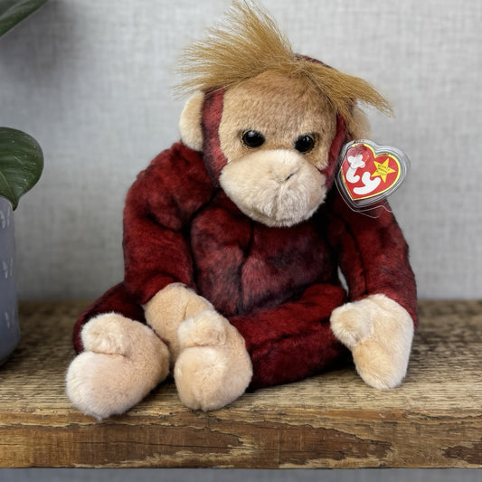 Ty Beanie Buddies Schweetheart Red Orangutan 1999 Buddy - New With Tags 12”