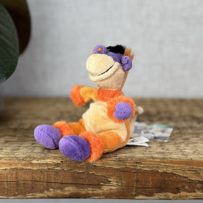 Jellycat Tiny/Baby Riff Ruff Monkey - Tiny Vintage Jellycat Monkey Orange 5”