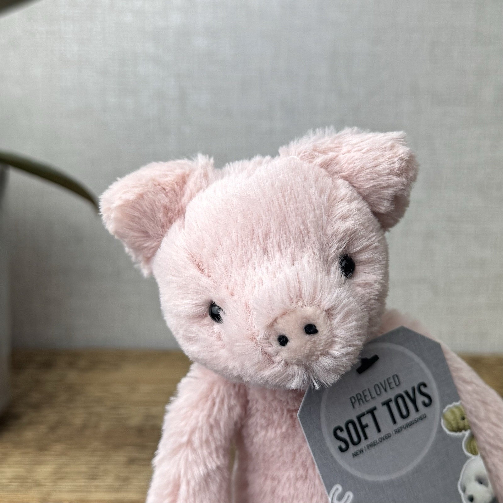 Jellycat Small Bashful Pig - Small Light Pink Piglet Beanie Soft Toy 8”