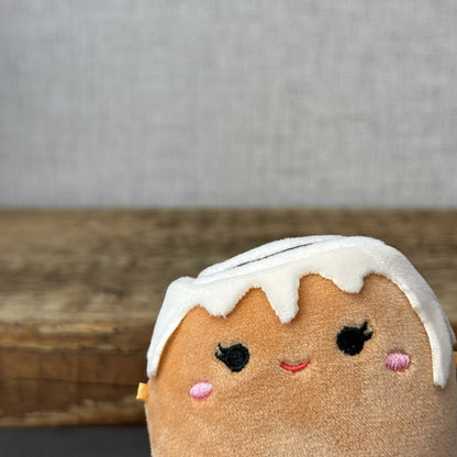 Squishmallow Micromallow Chanel Cinnamon Roll Tiny Pastry Squish New Tags 2.5"