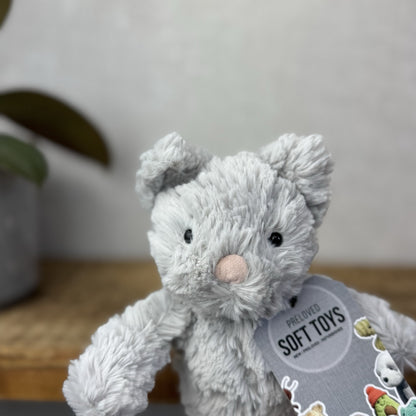 New Jellycat Squiggle Kitty Cat Iggle, Mumble Squiggles Soft Toy Retired Rare