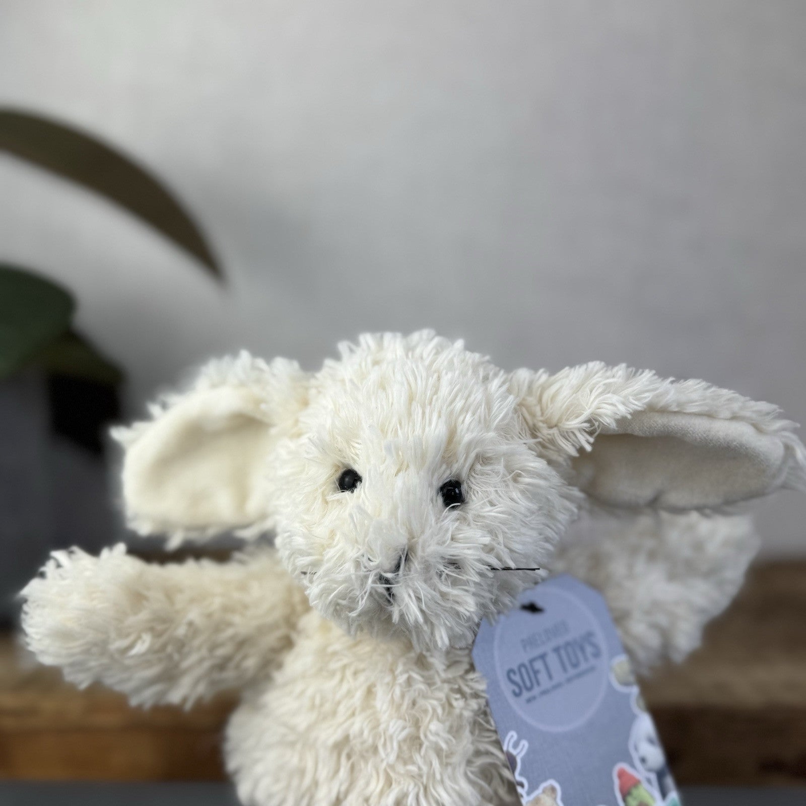 Jellycat Small Toastie Bunny - Small Cream Bunny Whiskers Vintage Curly Fur 9”