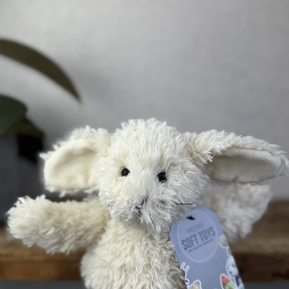 Jellycat Small Toastie Bunny - Small Cream Bunny Whiskers Vintage Curly Fur 9”