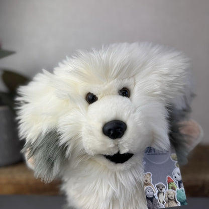 The Puppet Company - Old England Sheep Dog Long Sleeve Puppet Puppy Fluffy 14"