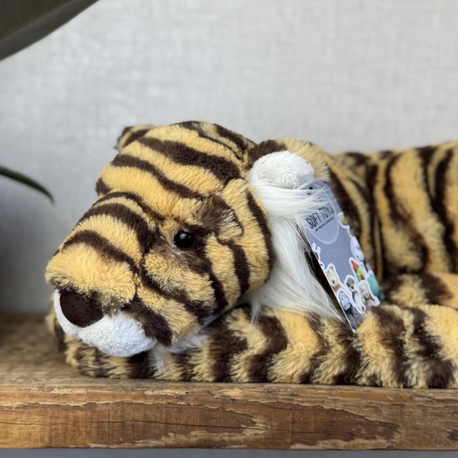 Jellycat Large Taylor Tiger - Large Laying Tiger Soft Toy Beanie Retired 18"