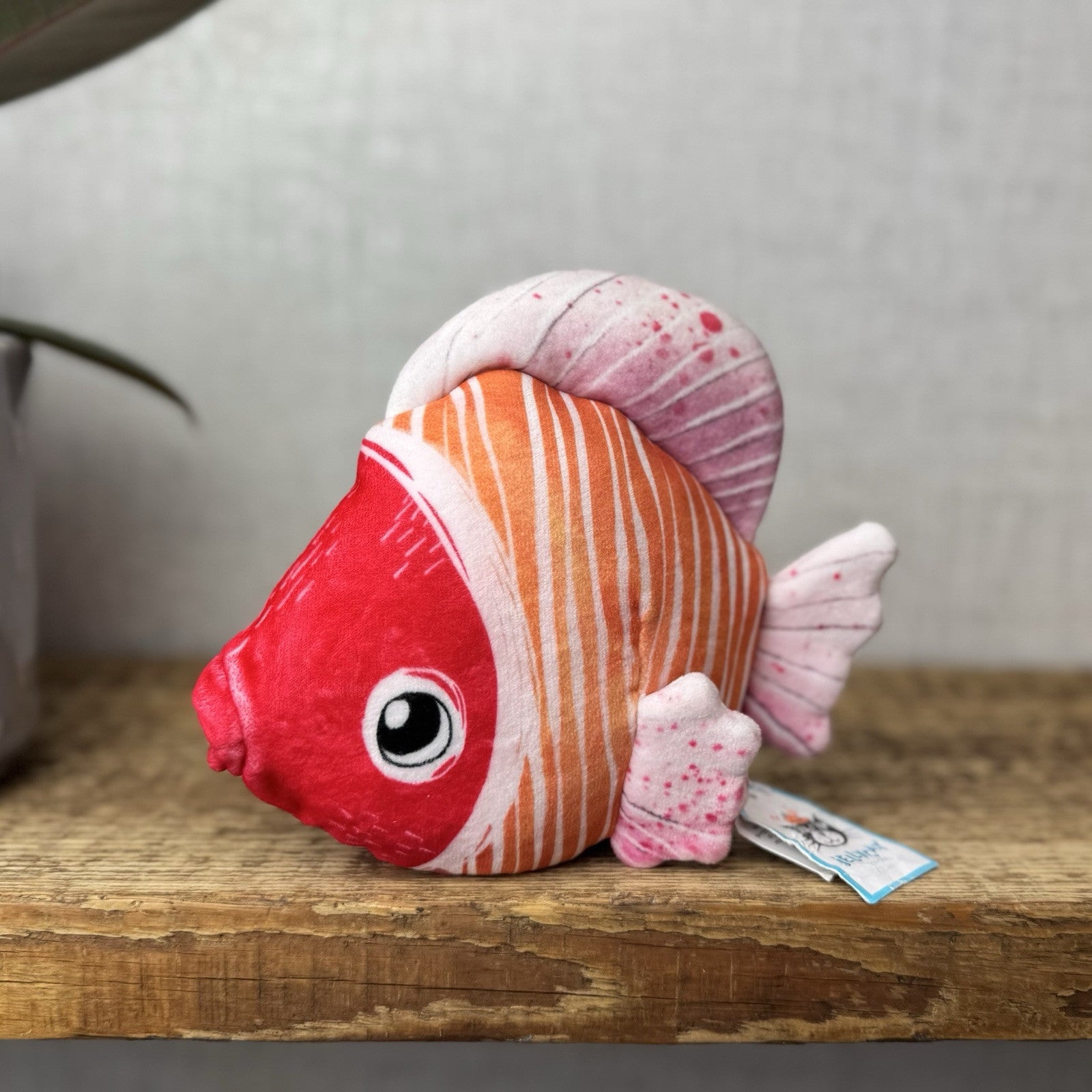 Jellycat Fishiful Pink - Pink Fish Soft Toy Beanie Small Retired With Tags 6”