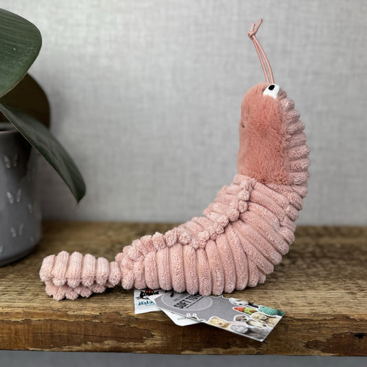 Jellycat Sheldon Shrimp Soft Toy -  Pink Prawn Sea Creature Beanie Plush 8” (#2)