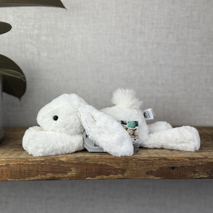Jellycat SMALL White Smudge Bunny Rabbit - White Company White Bunny Smudge 10”