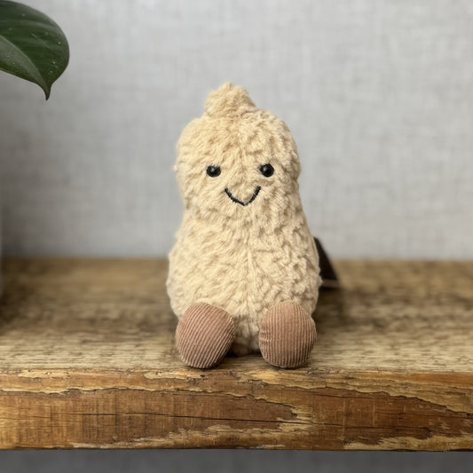 Jellycat Amuseable Peanut - Small Soft Toy Peanut Plush Beanie Tiny Nut 6”