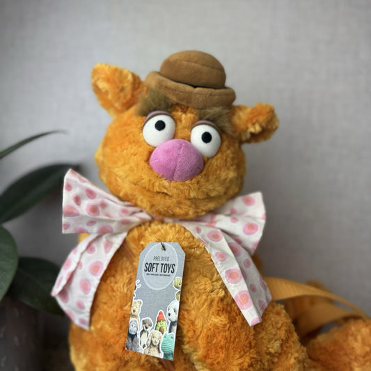 Disney Store The Muppets Show - Fozzie Bear Backpack Plush Bag Collectible