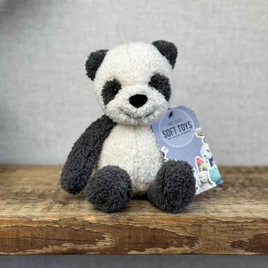 Jellycat Woogie Panda - Jellycat Panda Retired Texture Panda - Small Beanie 9”