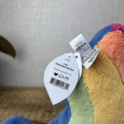 Jellycat Amuseable Rainbow - Rainbow Soft Toy Plush - Rainbow With Arms New Tags