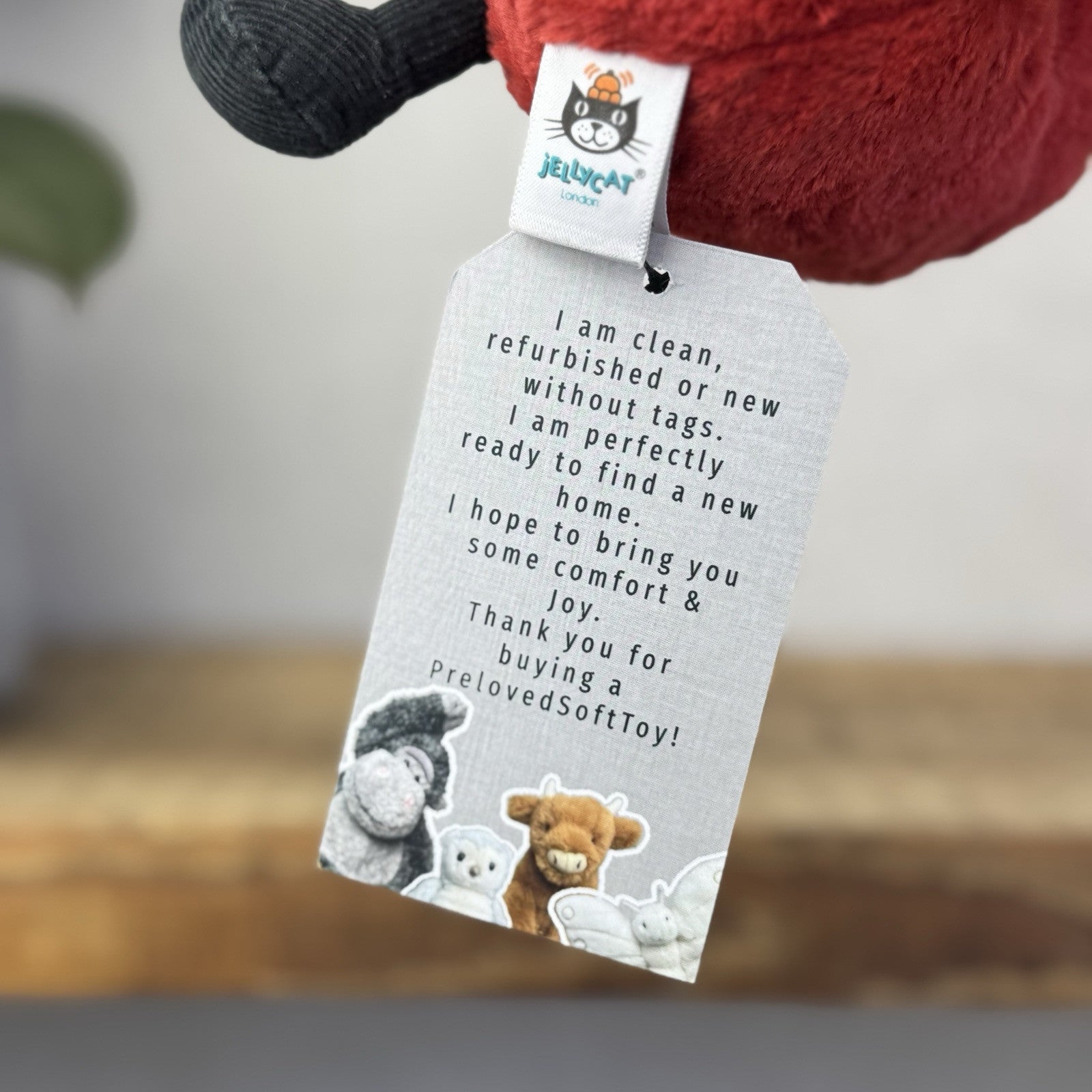 Jellycat Amuseable Red Heart - Small Heart Jellycat - Jellycat Heart - Small 4”