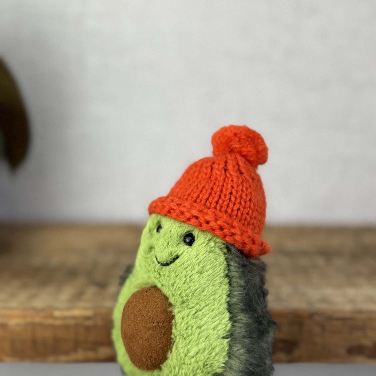 Jellycat Amuseable Papaya Cozi - Avocado With Red Bobble Hat Plush Soft Toy New