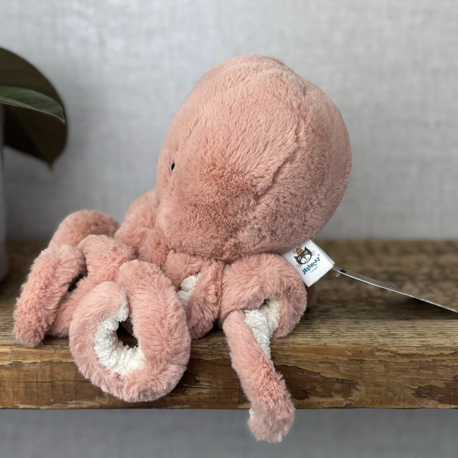 Jellycat Odell Octopus - Small Pink Octopus Plush Beanie Small Toy 10"